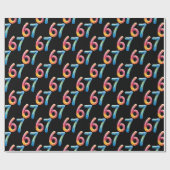Bright Colors 67 No Meaning Whatsoever Black ラッピングペーパー (フラット)
