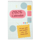 Bright Colors & Cheerful Inspiration Calendar カレンダー (カバー)