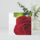 Bright Colors Red Rose Your Text Flat Card (スタンド正面)