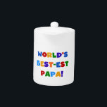 Bright Colors World's 最高の Papa Tシャツ&ギフト<br><div class="desc">世界のパパ最高のーは世界で最も高いパパTシャツ最高の、フード付、マグカップ、カード、パパキープサーク、マグネット、ステッカー、そして色数々のの多くを愛する！孫や孫素晴らしからパパまで、新しい孫親や素晴らしギフトへの贈り物だ！</div>