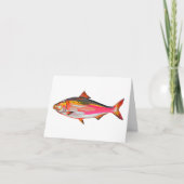 Bright, colourful fish greetings card シーズンカード (正面)