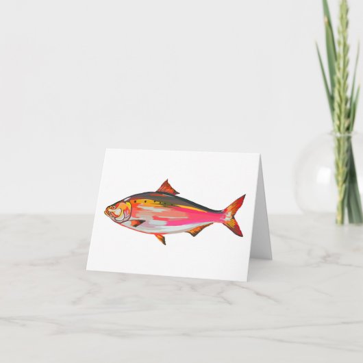 Bright, colourful fish greetings card シーズンカード (正面)