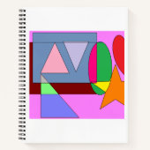 Bright Contemporary Pop Art ノートブック (正面)