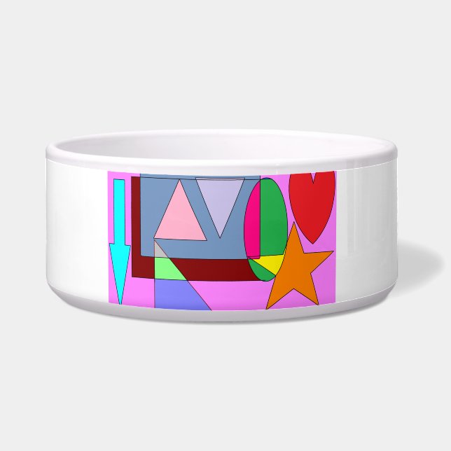 Bright Contemporary Pop Art ボウル (正面)