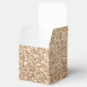 Bright Copper Glitter Sparkles Favor Box フェイバーボックス (オープン)