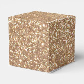 Bright Copper Glitter Sparkles Favor Box フェイバーボックス (裏面サイド)