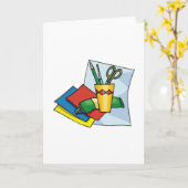 Bright Craft Supplies Colorful Art Tools カード (黄色い花)