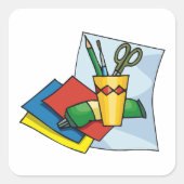 Bright Craft Supplies Colorful Art Tools スクエアシール (正面)