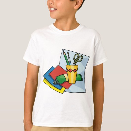 Bright Craft Supplies Colorful Art Tools Tシャツ (正面)