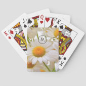Bright Daisies Elegant Personalised トランプ (裏面)