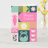 Bright Different Colours Easter Card カード (黄色い花)
