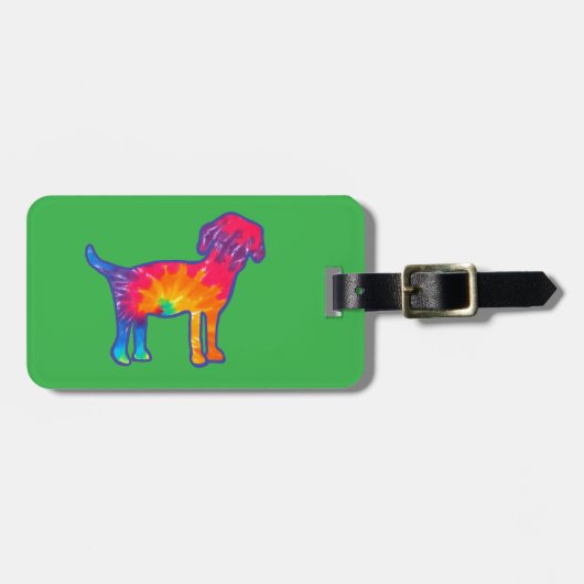 Bright Dog Luggage Tag ラゲッジタグ (正面横)