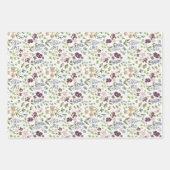 Bright Doodles Wrapping Paper Set of 3 ラッピングペーパーシート (正面2)