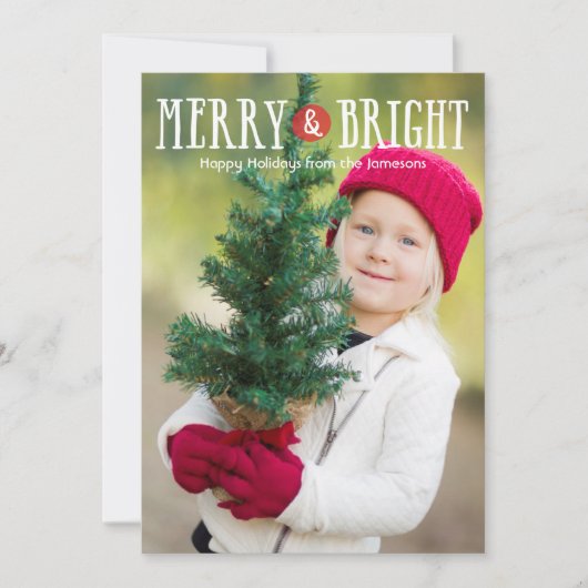 Bright Dotメリー Holiday Photo Card シーズンカード (正面)