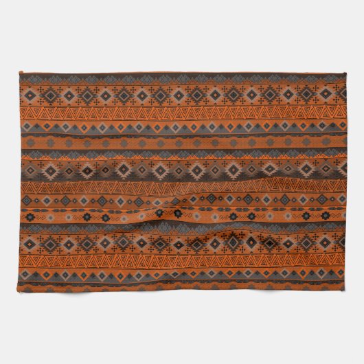 Bright ethnic striped pattern. キッチンタオル (横)