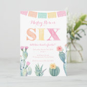 Bright Fiesta 6th誕生日サボテンパーティーfor girl 招待状 (スタンド正面)
