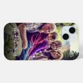 Bright Filterパーソナライズされたファミリの写真名 Case-Mate iPhoneケース (裏面 (横))
