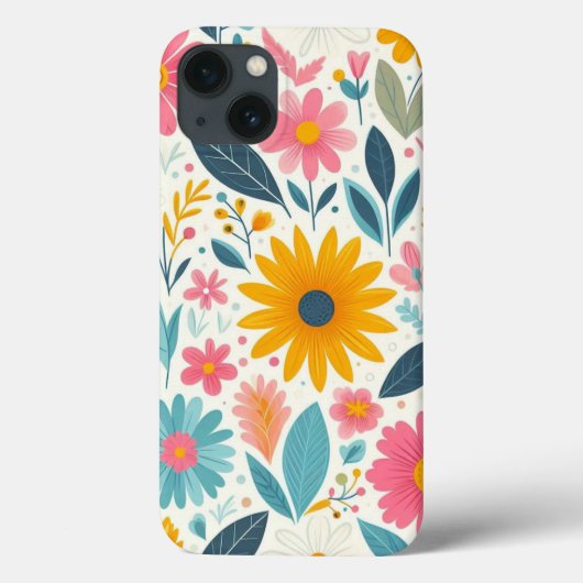 Bright Floral Bloom Case-Mate iPhoneケース (裏面)