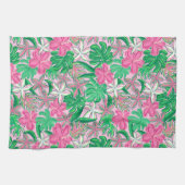 Bright Floral Coastal キッチンタオル (横)