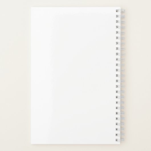 Bright Floral Laughter Dot Grid Journal ノートブック (裏面)