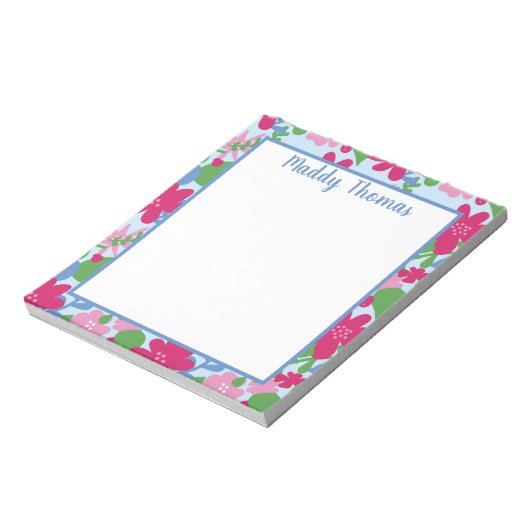 Bright Floral Notepad ノートパッド (回転)