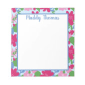 Bright Floral Notepad ノートパッド (正面)