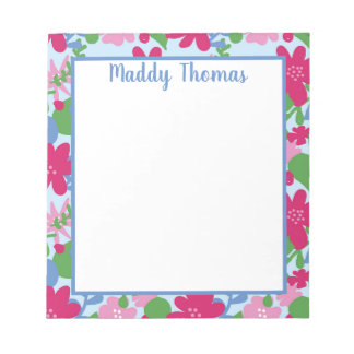 Bright Floral Notepad ノートパッド