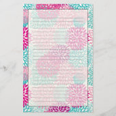 Bright Floral pattern 2 便箋 (正面)