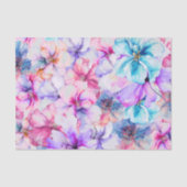 Bright Floral Watercolor Flowers Decoupage 薄葉紙 (正面)