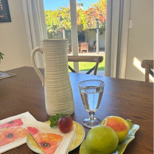 Bright Floral Watercolor Napkin 縁ありカクテルナプキン