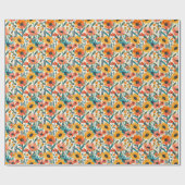 Bright Floral Wrapping Paper ラッピングペーパー (フラット)