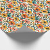 Bright Floral Wrapping Paper ラッピングペーパー (角)