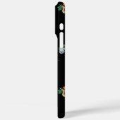 Bright Flowers, Leaves and Paisleys Black Case-Mate iPhoneケース (裏面 / 左)