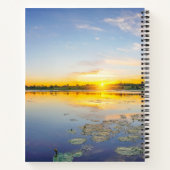 Bright Focus Light Lily Pad Sunrise  ノートブック (裏面)