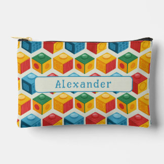 Bright Fun Customizable Building Block Print アクセサリーポーチ