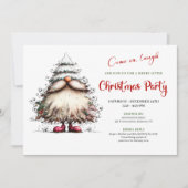 Bright Funny Santa Classic Holiday Celebration  招待状 (正面)