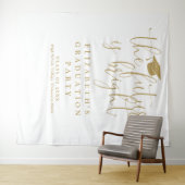 Bright Future金ゴールド卒業パーティー写真の背景 タペストリー (インサイチュ(横))