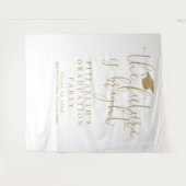 Bright Future金ゴールド卒業パーティー写真の背景 タペストリー (正面(横))