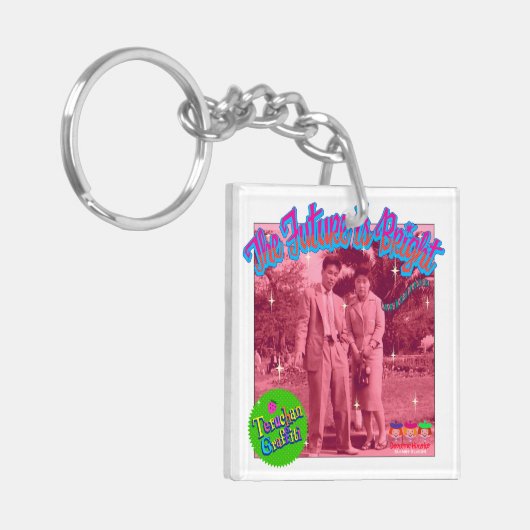 bright future キーホルダー (正面左)