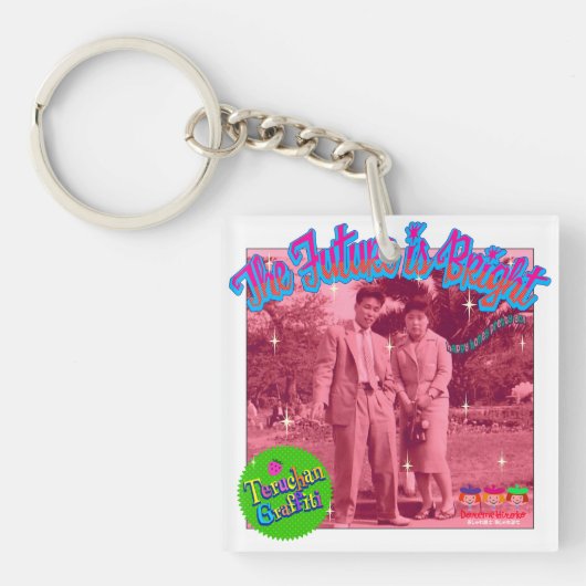 bright future キーホルダー (正面)