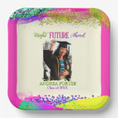 Bright Future Ahead Graduation Party ペーパープレート (正面)