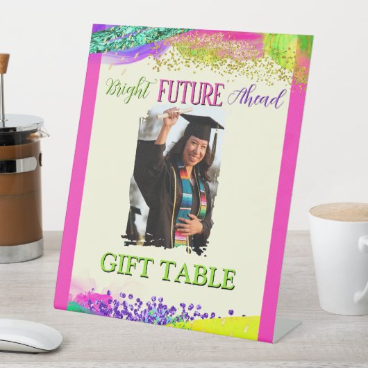 Bright Future Ahead Graduation Party 台座サイン (インサイチュ)