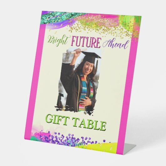 Bright Future Ahead Graduation Party 台座サイン (正面)