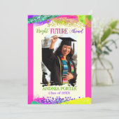 Bright Future Ahead Graduation Party Invitation 招待状 (スタンド正面)