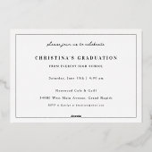 Bright Future Gold Foil Graduation Invitation Card 箔招待状 (裏面)