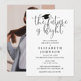 Bright Future Script写真卒業パーティー 招待状