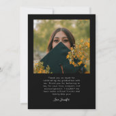 Bright Future Stars Multi Photo Black Grad 案内状 (裏面)