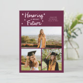 Bright Future Stars Multi Photo Cranberry Grad 案内状 (スタンド正面)