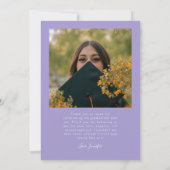 Bright Future Stars Multi Photo Lilac Grad 案内状 (裏面)