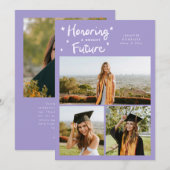 Bright Future Stars Multi Photo Lilac Grad 案内状 (正面/裏面)